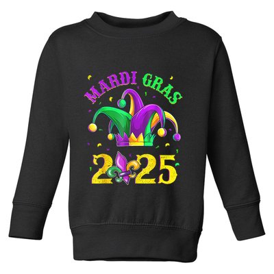 Funny Mardi Gras Parade Outfit Jester Hat Women Toddler Sweatshirt