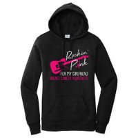 For My Girlfriend Breast Cancer Awareness Boyfriend Warrior Women's Pullover Hoodie