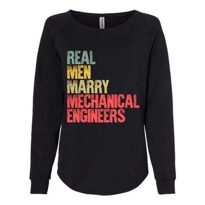 Funny Marriage Gift Real Marry Mechanical Engineers Great Gift Womens California Wash Sweatshirt