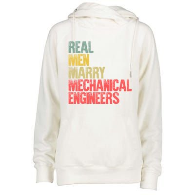 Funny Marriage Gift Real Marry Mechanical Engineers Great Gift Womens Funnel Neck Pullover Hood