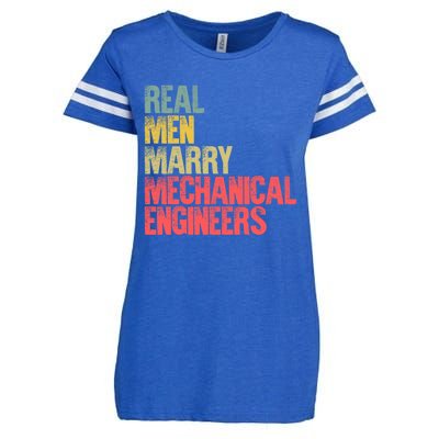 Funny Marriage Gift Real Marry Mechanical Engineers Great Gift Enza Ladies Jersey Football T-Shirt