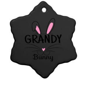 Family Matching Grandy Bunny Graphic Easter Costume Grandy Gift Ceramic Star Ornament