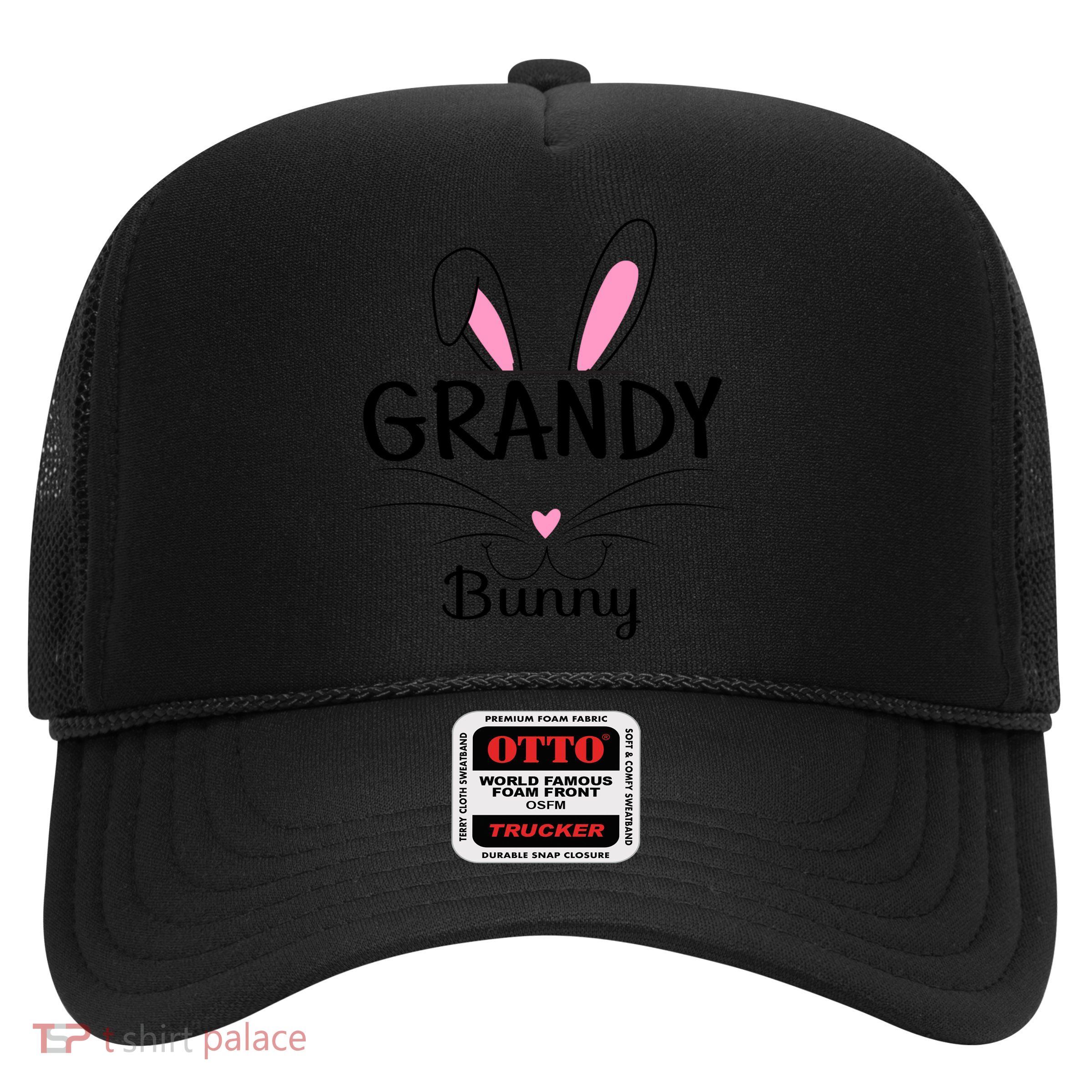 Family Matching Grandy Bunny Graphic Easter Costume Grandy Gift Trucker Hat