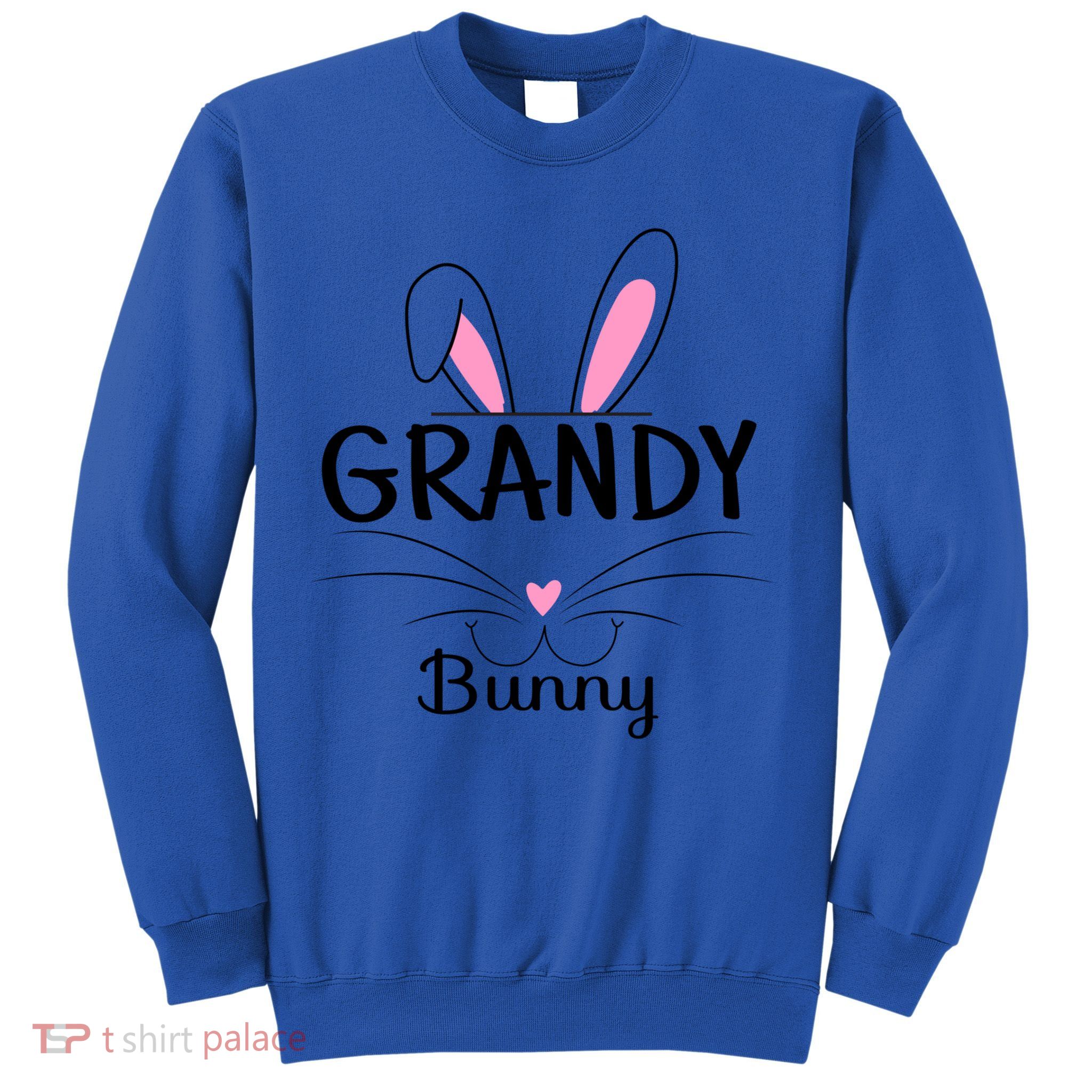 Family Matching Grandy Bunny Graphic Easter Costume Grandy Gift Sweatshirt