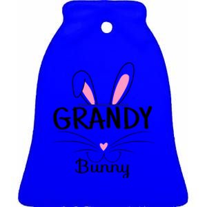 Family Matching Grandy Bunny Graphic Easter Costume Grandy Gift Ceramic Bell Ornament