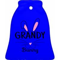 Family Matching Grandy Bunny Graphic Easter Costume Grandy Gift Ceramic Bell Ornament