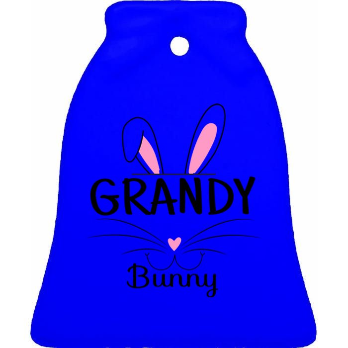 Family Matching Grandy Bunny Graphic Easter Costume Grandy Gift Ceramic Bell Ornament