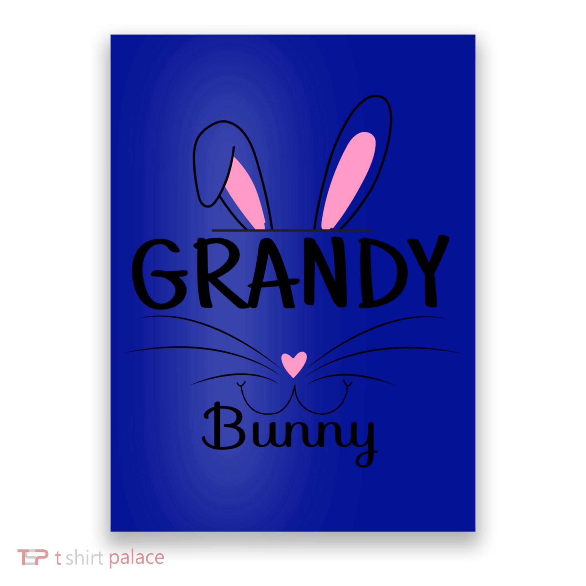Family Matching Grandy Bunny Graphic Easter Costume Grandy Gift Poster