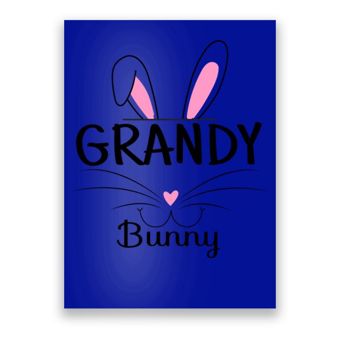 Family Matching Grandy Bunny Graphic Easter Costume Grandy Gift Poster