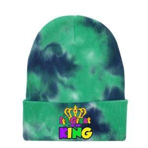 Fancy Mardi Gras Party funny festival Tie Dye 12in Knit Beanie