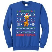 Funny Merry Giraffetmas Ugly Christmas Giraffe Funny Gift Sweatshirt