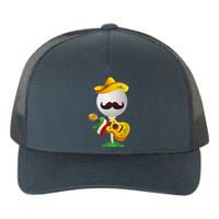 Funny Mexican Golf Ball Sombrero Guitar Cinco De Mayo Yupoong Adult 5-Panel Trucker Hat