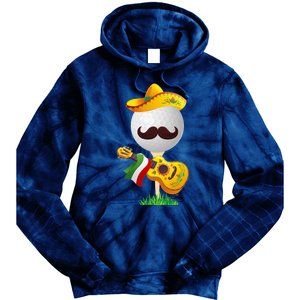 Funny Mexican Golf Ball Sombrero Guitar Cinco De Mayo Tie Dye Hoodie