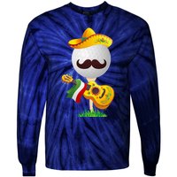 Funny Mexican Golf Ball Sombrero Guitar Cinco De Mayo Tie-Dye Long Sleeve Shirt