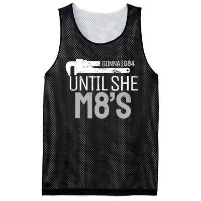 Funny Machinery G84 Until She M8's Machining for Machinists Mesh Reversible Basketball Jersey Tank