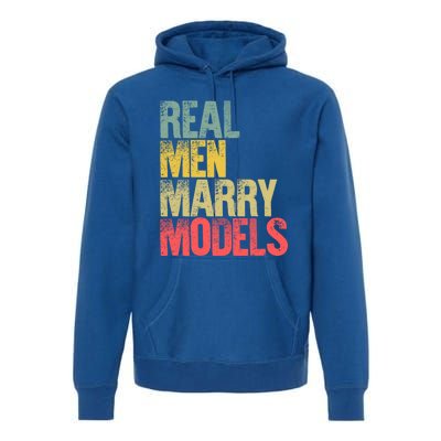 Funny Marriage Gift Real Marry Models Groom Gift Premium Hoodie