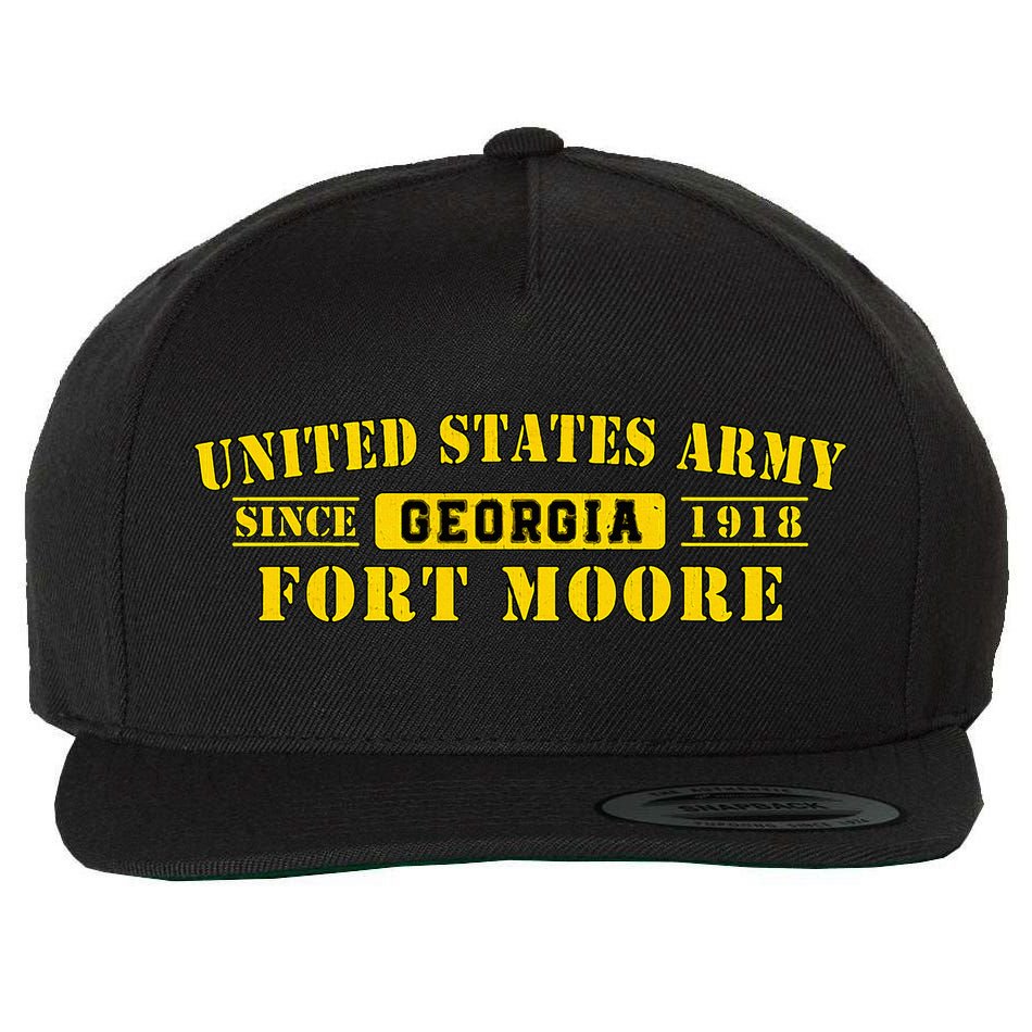 Fort Moore Georgia Ga Ft Moore Basic Combat Training Wool Snapback Cap