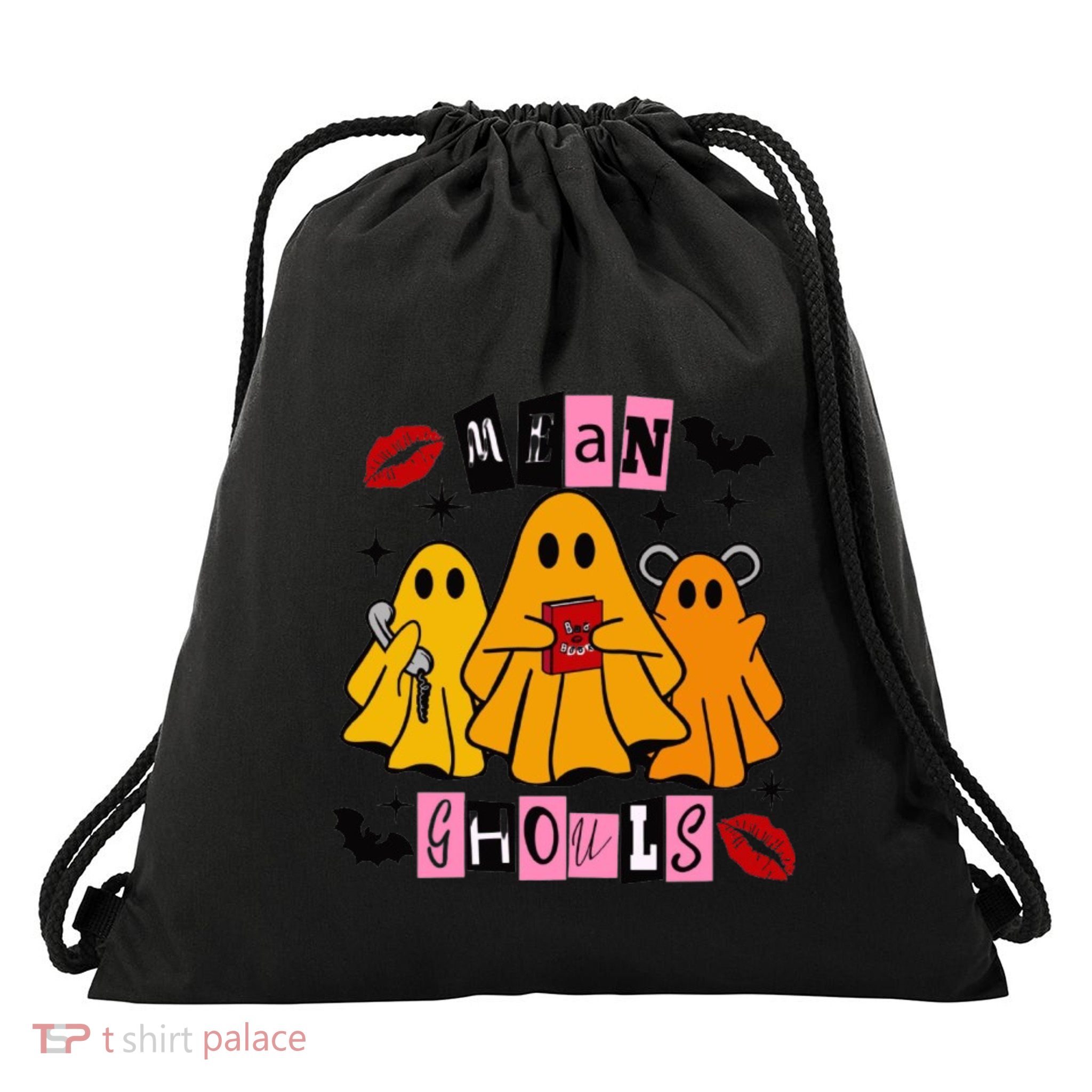 Funny Mean Ghouls Halloween Lover Drawstring Bag