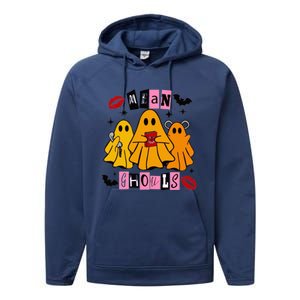 Funny Mean Ghouls Halloween Lover Performance Fleece Hoodie