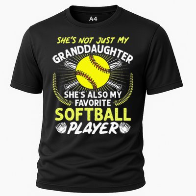 Funny My Granddaughter Shes Also My Favorite Softball Cooling Performance Crew T-Shirt