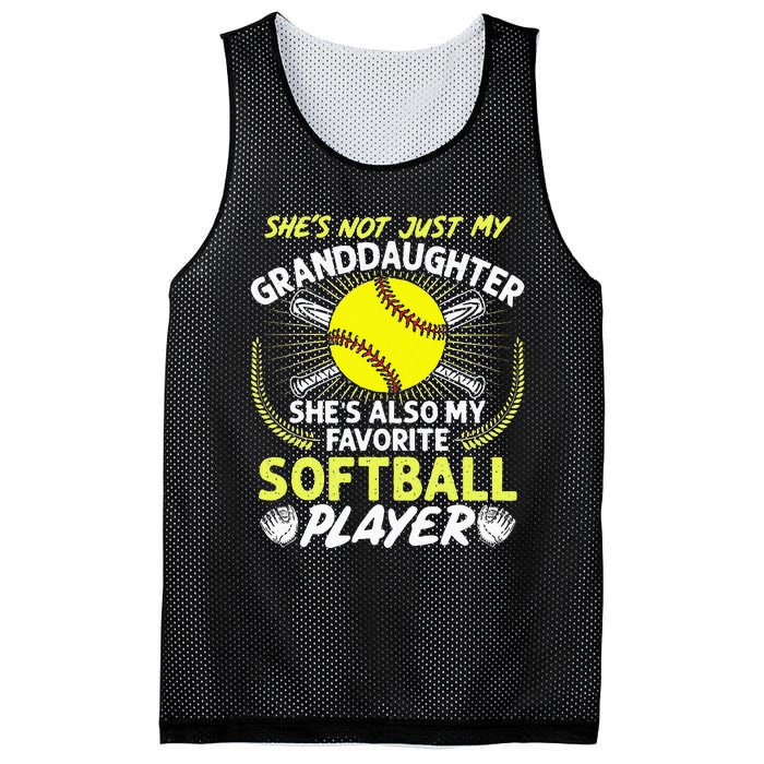 Funny My Granddaughter Shes Also My Favorite Softball Mesh Reversible Basketball Jersey Tank