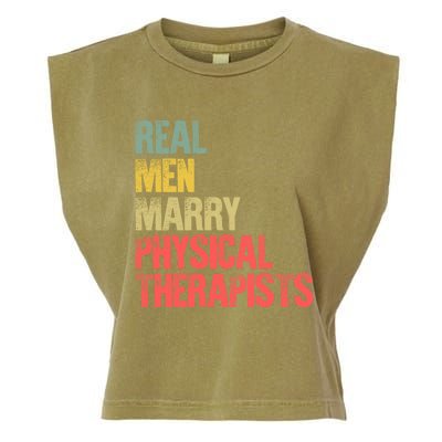 Funny Marriage Great Gift Real Marry Physical Therapists Gift Garment-Dyed Women's Muscle Tee