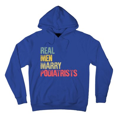 Funny Marriage Gift Real Marry Podiatrists Groom Gift Hoodie