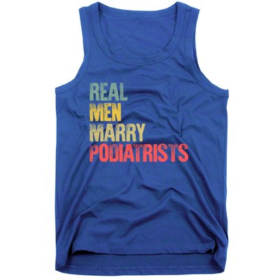 Funny Marriage Gift Real Marry Podiatrists Groom Gift Tank Top