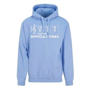 Funny Musician Gift These Are Difficult Times Gift Unisex Surf Hoodie