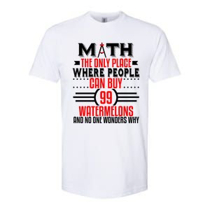 Funny Math Geek Nerd Major Teacher Mathematics Engineer Gift Softstyle CVC T-Shirt