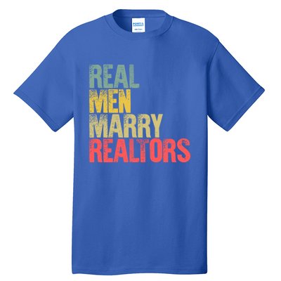 Funny Marriage Gift Real Marry Realtors Groom Gift Tall T-Shirt