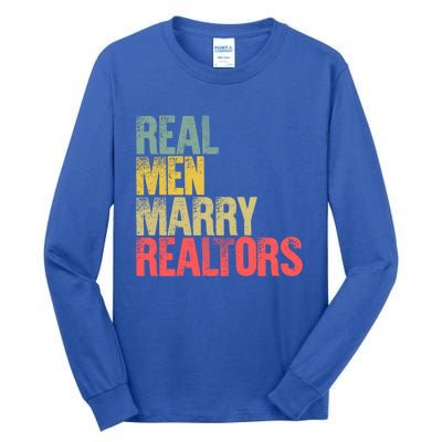 Funny Marriage Gift Real Marry Realtors Groom Gift Tall Long Sleeve T-Shirt