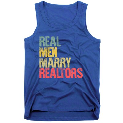 Funny Marriage Gift Real Marry Realtors Groom Gift Tank Top