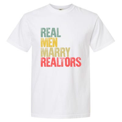 Funny Marriage Gift Real Marry Realtors Groom Gift Garment-Dyed Heavyweight T-Shirt