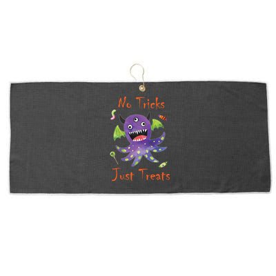 Fun Monster Gift – No Tricks Just Treats Cute Gift Large Microfiber Waffle Golf Towel