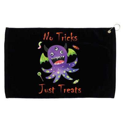 Fun Monster Gift – No Tricks Just Treats Cute Gift Grommeted Golf Towel