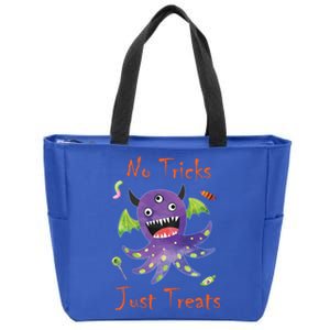 Fun Monster Gift – No Tricks Just Treats Cute Gift Zip Tote Bag