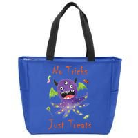 Fun Monster Gift – No Tricks Just Treats Cute Gift Zip Tote Bag