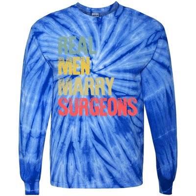 Funny Marriage Gift Real Marry Surgeons Groom Gift Tie-Dye Long Sleeve Shirt