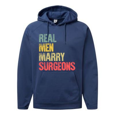 Funny Marriage Gift Real Marry Surgeons Groom Gift Performance Fleece Hoodie