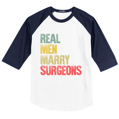 Funny Marriage Gift Real Marry Surgeons Groom Gift Baseball Sleeve Shirt