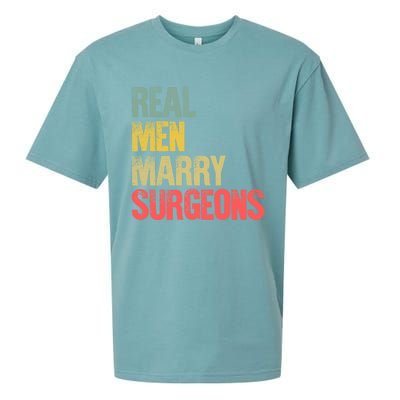 Funny Marriage Gift Real Marry Surgeons Groom Gift Sueded Cloud Jersey T-Shirt