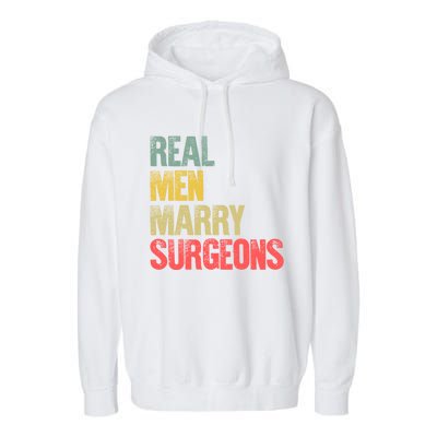 Funny Marriage Gift Real Marry Surgeons Groom Gift Garment-Dyed Fleece Hoodie