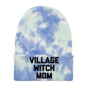 Funny Mom Gift: Village Witch Mom Gift Funny Saying Mom Gift Tie Dye 12in Knit Beanie