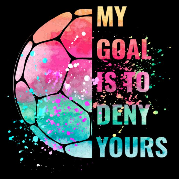 Funny My Goal Is To Deny Yours Soccer Goalie Defender Gift Doggie Tank