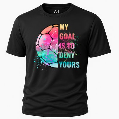 Funny My Goal Is To Deny Yours Soccer Goalie Defender Gift Performance Shirt