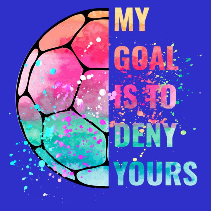 Funny My Goal Is To Deny Yours Soccer Goalie Defender Gift Womens Tank Top