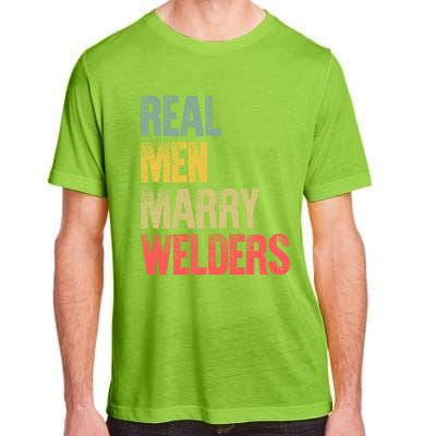 Funny Marriage Gift Real Marry Welders Groom Meaningful Gift Adult ChromaSoft Performance T-Shirt