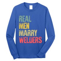 Funny Marriage Gift Real Marry Welders Groom Meaningful Gift Long Sleeve Shirt