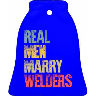 Funny Marriage Gift Real Marry Welders Groom Meaningful Gift Ceramic Bell Ornament